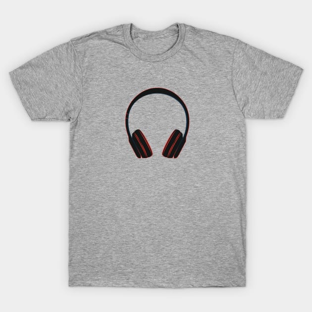 Headphones T-Shirt by nyah14